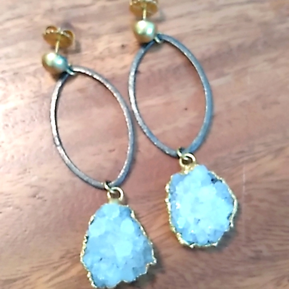 Anthropologie Druzy Earrings
